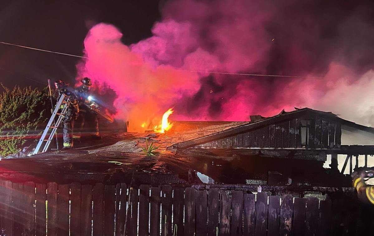 One person died in a fire that burned a home in the 500 block of Kings Avenue in Morro Bay early Saturday morning, July 27, 2024.