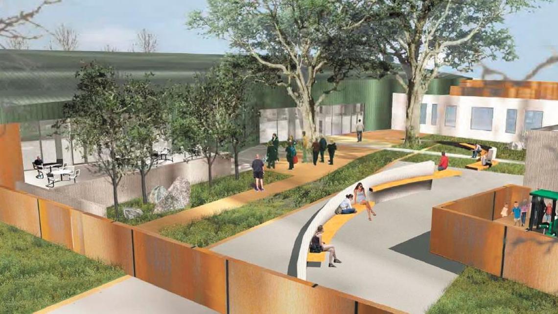 A courtesy rendering of the new Homeless Services Center in San Luis Obispo.