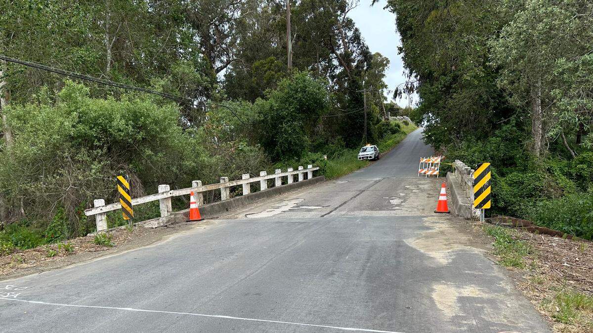 The Toro Creek Road bridge will temporarily close for repairs in June 2024.