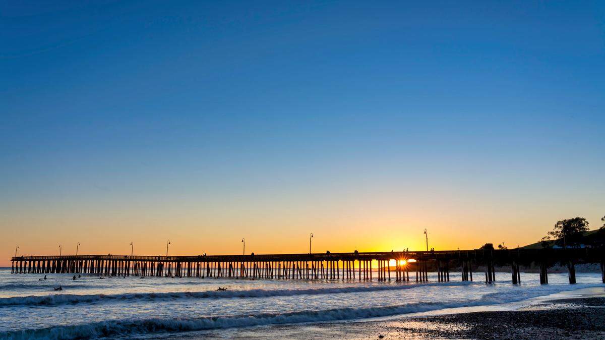 The Cayucos Pier.