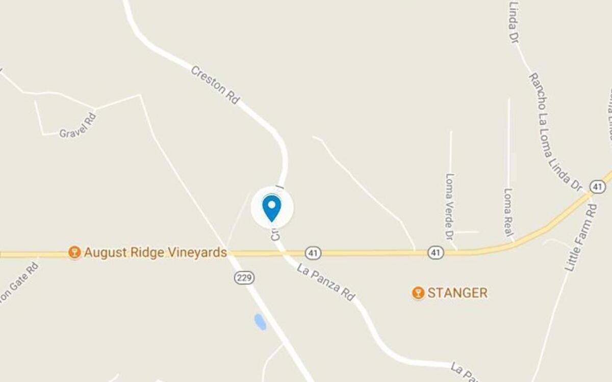 A single-car crash on Creston Road near Highway 41 has caused Creston Road to shut down in both directions.