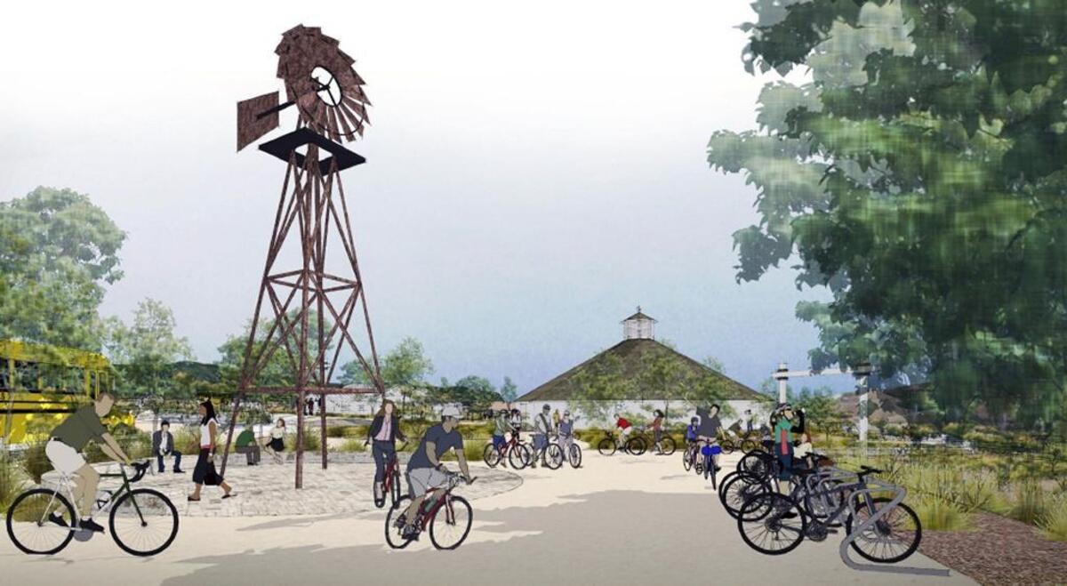 The Octagon Barn property will feature an access area for the Bob Jones Trail.