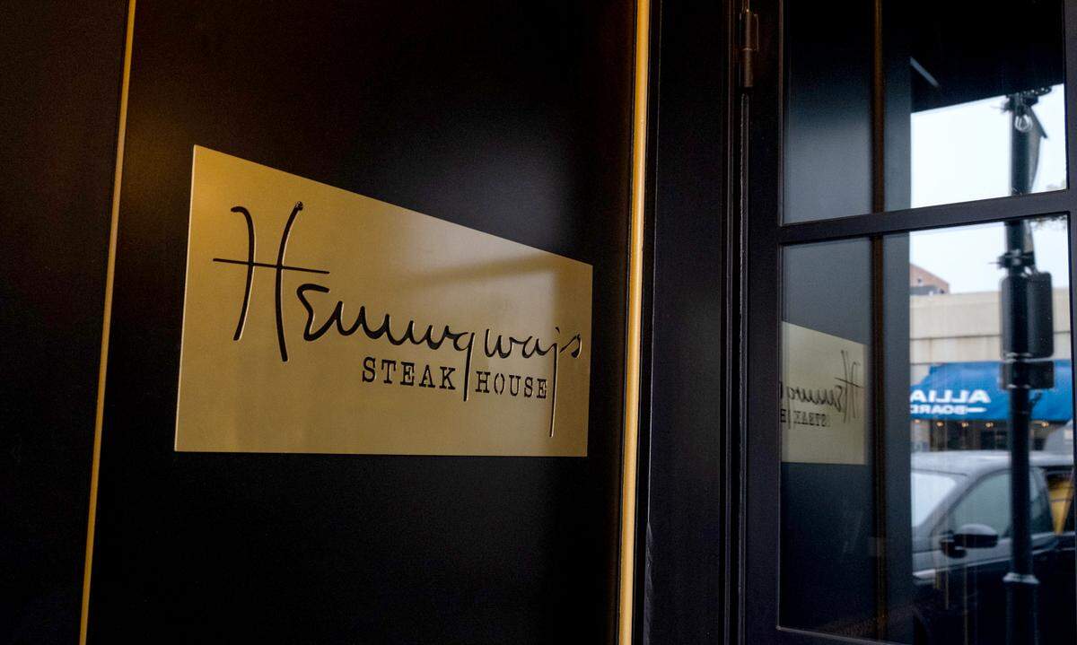 The outside of Hemingway’s Steakhouse in downtown Paso Robles on Feb. 28, 2023.
