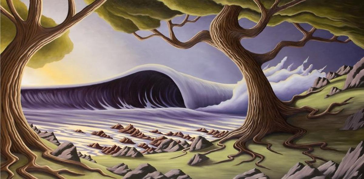 “Sleepy Hollow” painter Chris Pedersen is one of several local artists featured in the Forever Stoked Winter Art Show on Saturday at Forever Stoked Gallery in Morro Bay.
