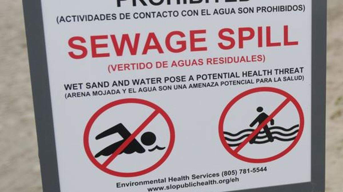An advisory was issued by SLO County Public Health warning people to stay out of the ocean at Morro Bay State Beach due to a sewage spill.