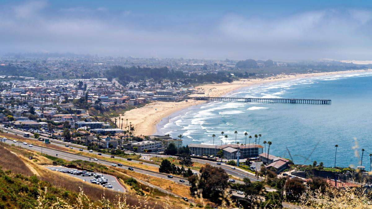 Fog lingers over Pismo Beach.