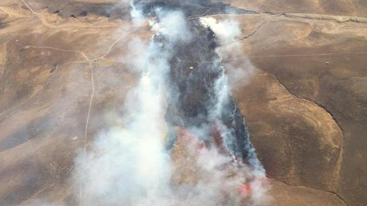 Cal Fire crews battle grassland blazes in North County near Shandon