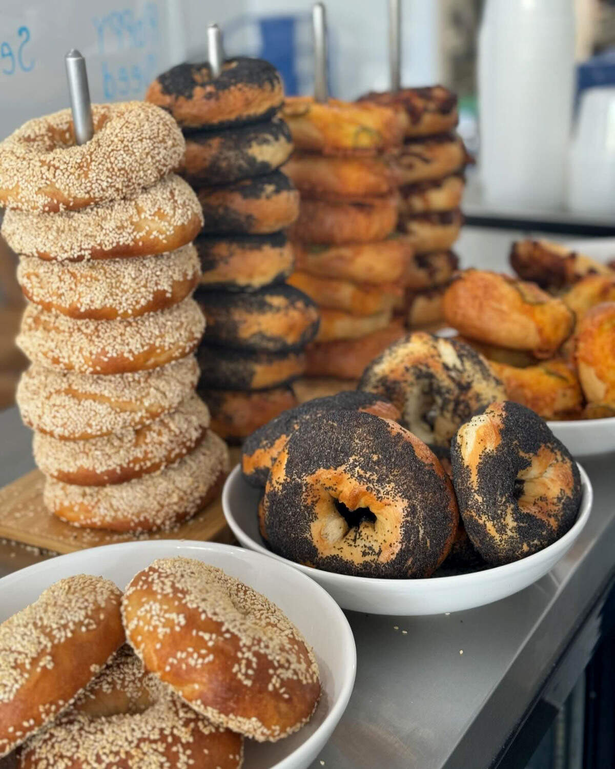 JonnyBoy’s Bagelry and Jewish Delicatessen in Atascadero sells a variety of bagels.