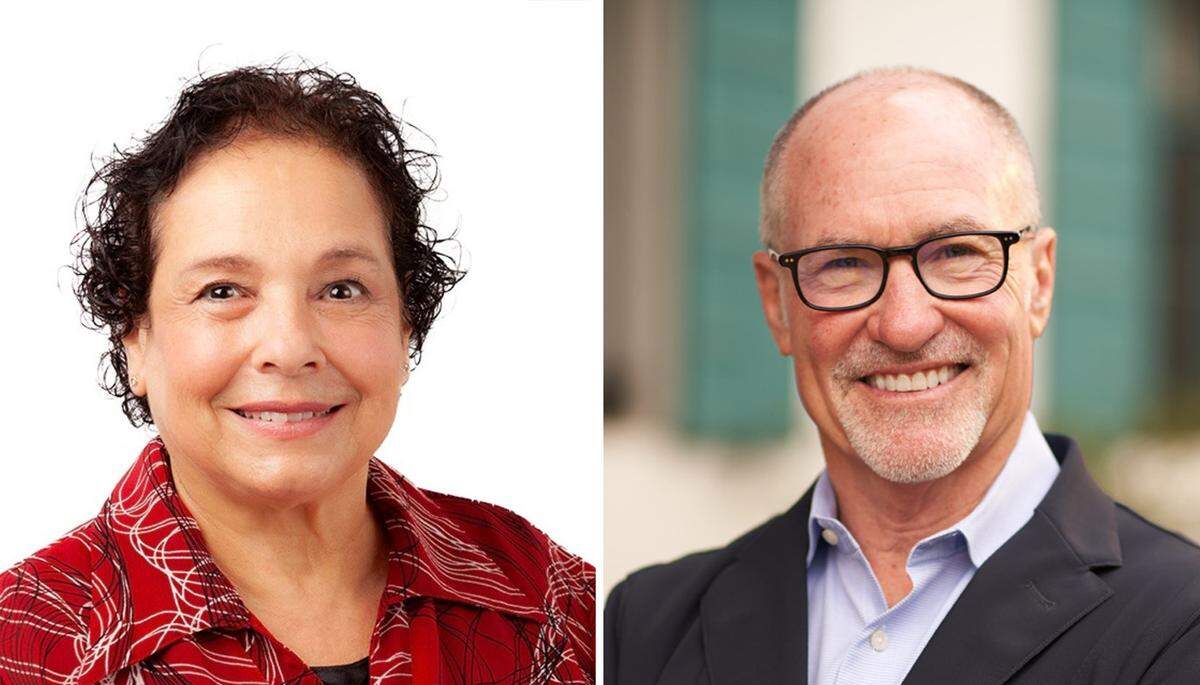 Gregg Hart, right, is challenged by Sari Domingues in the District 37 state Assembly race.