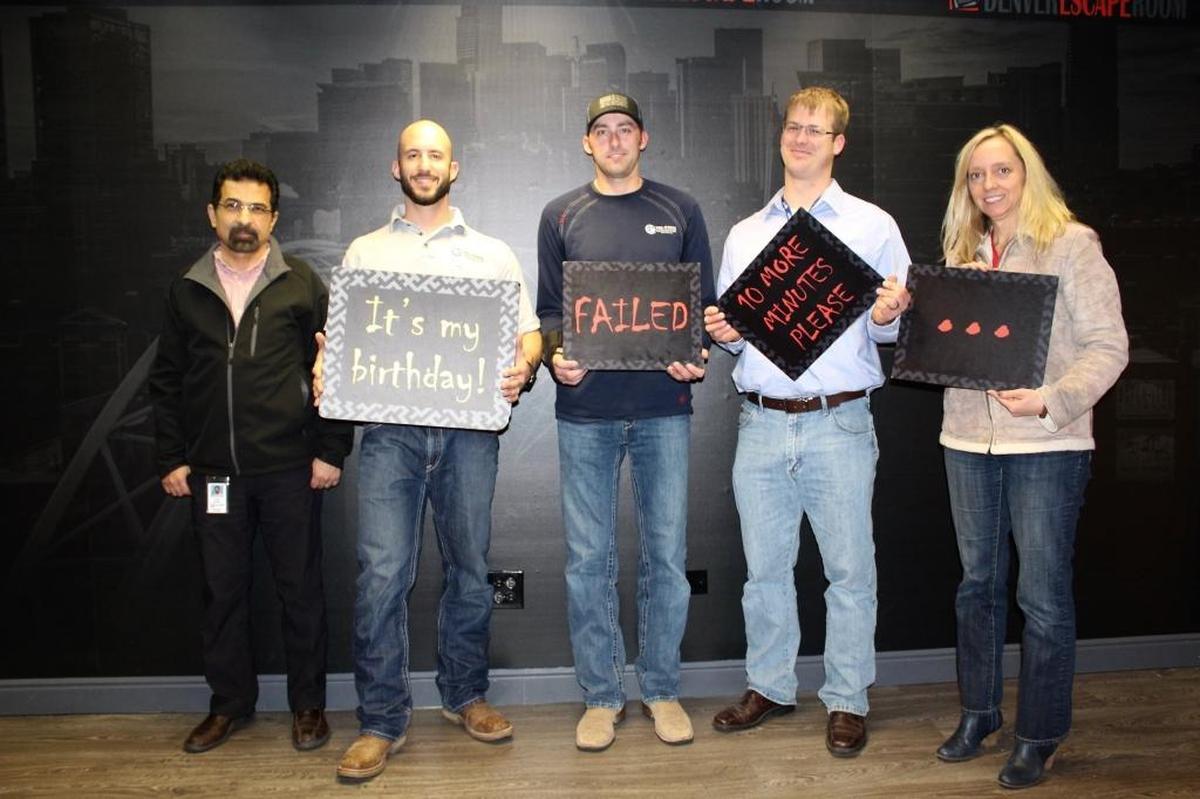 Participants share their results after experiencing the Denver Escape Room. An escape room has been approved for downtown San Luis Obispo.