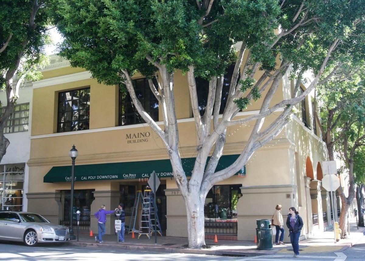 Cal Poly opened a new store soon in the Maino Building at the corner of Garden and Higuera streets.