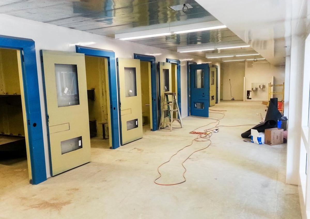 Construction nears completion on the San Luis Obispo County Women’s Jail in 2016.