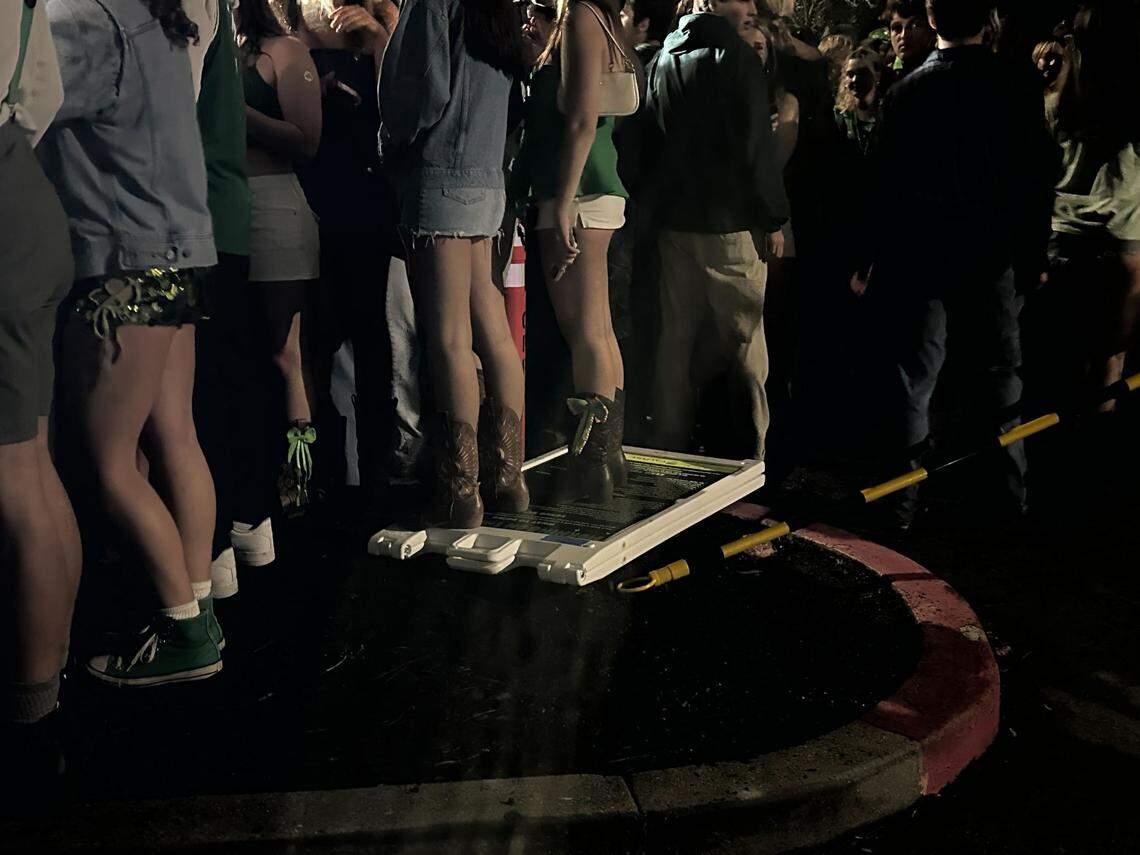 Cal Poly hosted an early morning music festival featuring EDM artists Zhu and Galantis on campus in hopes of drawing students out of the streets on St. Fratty’s Day, March 15, 2025.