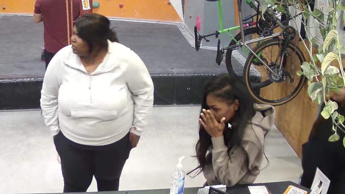 The San Luis Obispo Police Department is searching for two women suspected of stealing wallets and phones from The Pad climbing gym on Jan. 14, 2025.
