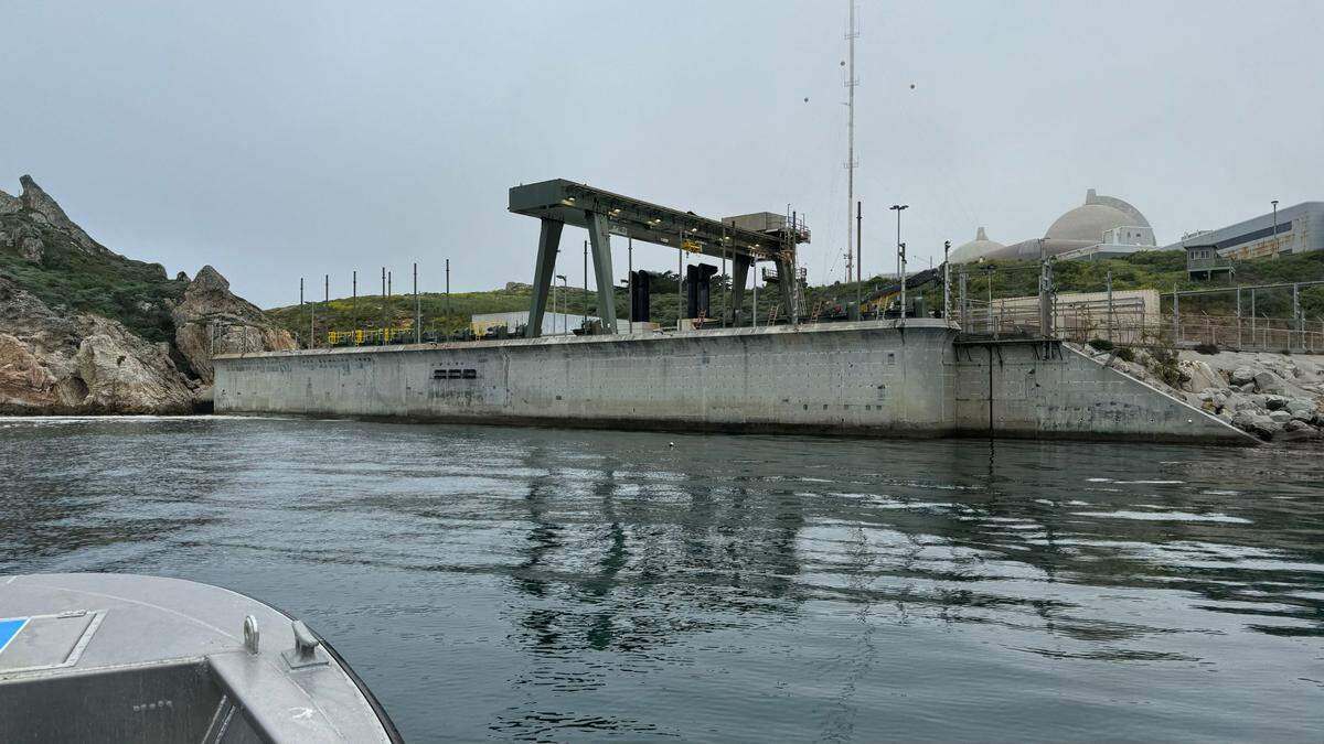 The intake structure for the once-through cooling system at Diablo Canyon nuclear power plant.