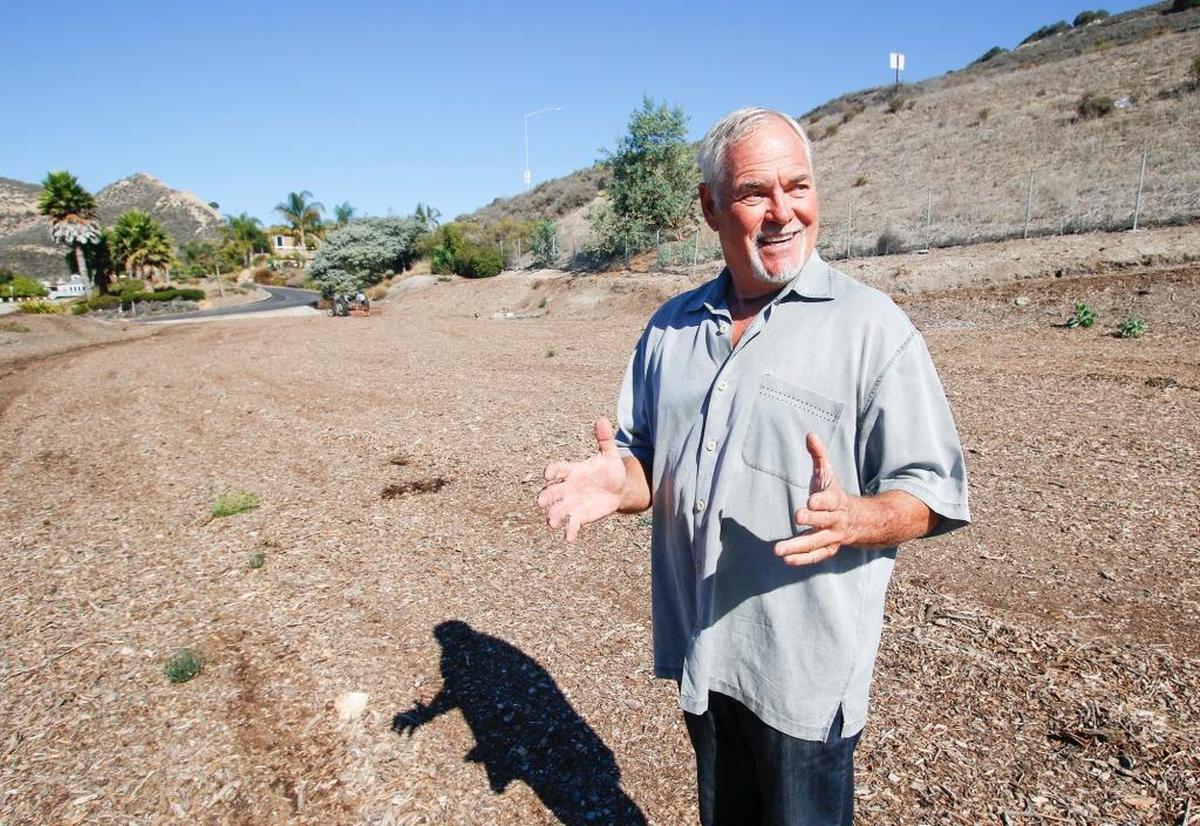 File photo of a section of Shell Beach property owned by Mike Spangler. The city of Pismo Beach and Spangler were in a dispute over open space on the lot, where Spangler also owned a home.