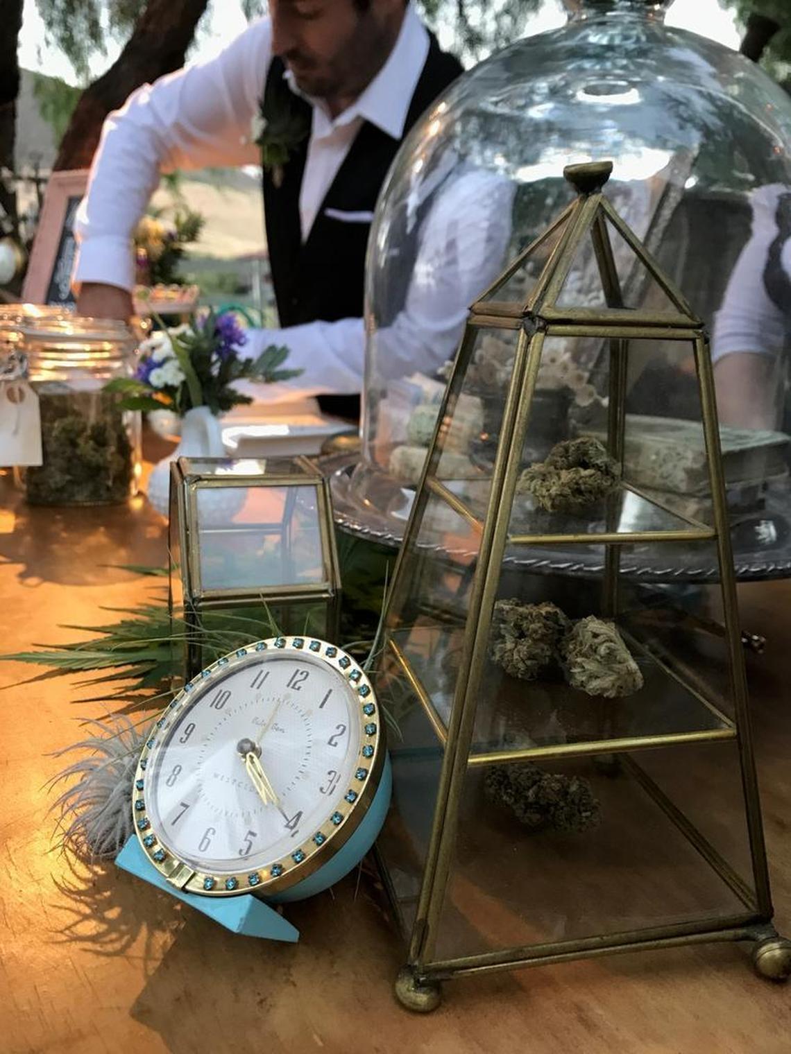 Megan’s Organic Market assembled a cannabis bar for a wedding vendor event on Tuesday in San Luis Obispo.