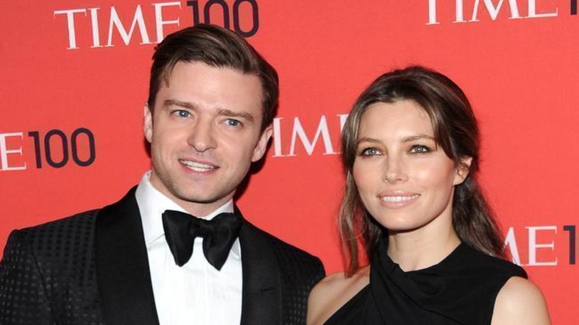 Actor and singer Justin Timberlake and wife, actress Jessica Biel, attend the TIME 100 Gala in New York on April 23, 2013. The pair stopped by a Starbucks in Atascadero on Wednesday.