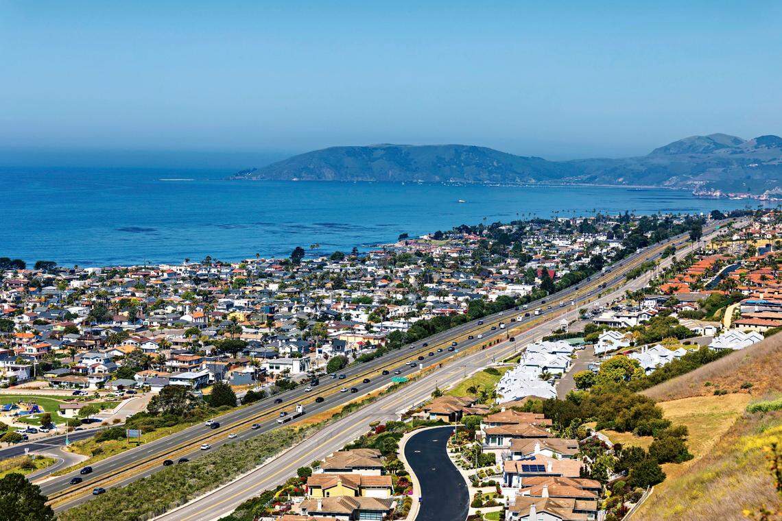Highway 101 runs through Shell Beach.