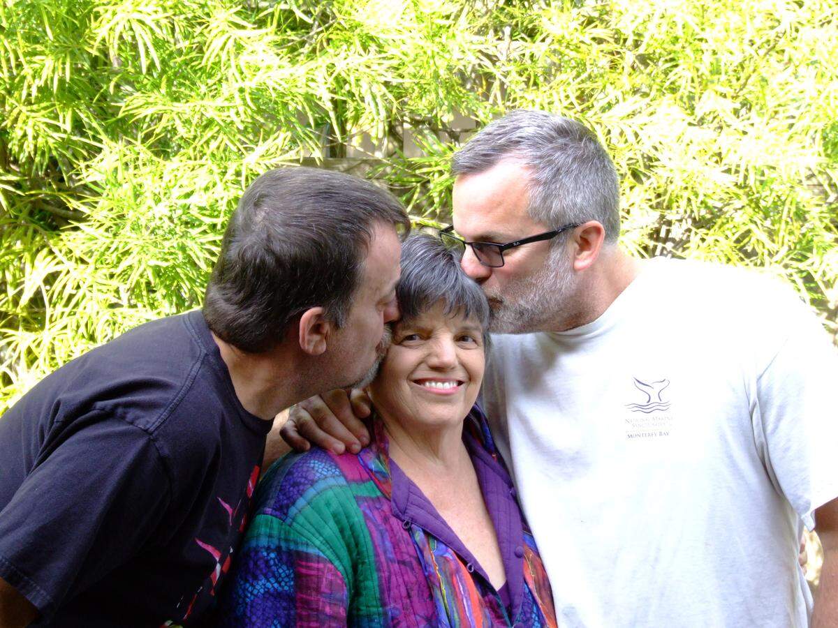 Happy times spent with family is always uplifting for columnist Kathe Tanner, shown here with sons Brian, at left, and Sean.