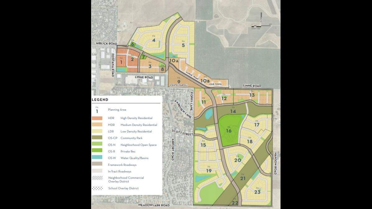 A diagram shows the planned layout of the Viñedo community slated for the South Chandler Ranch-Olsen Ranch area on the east side of Paso Robles.