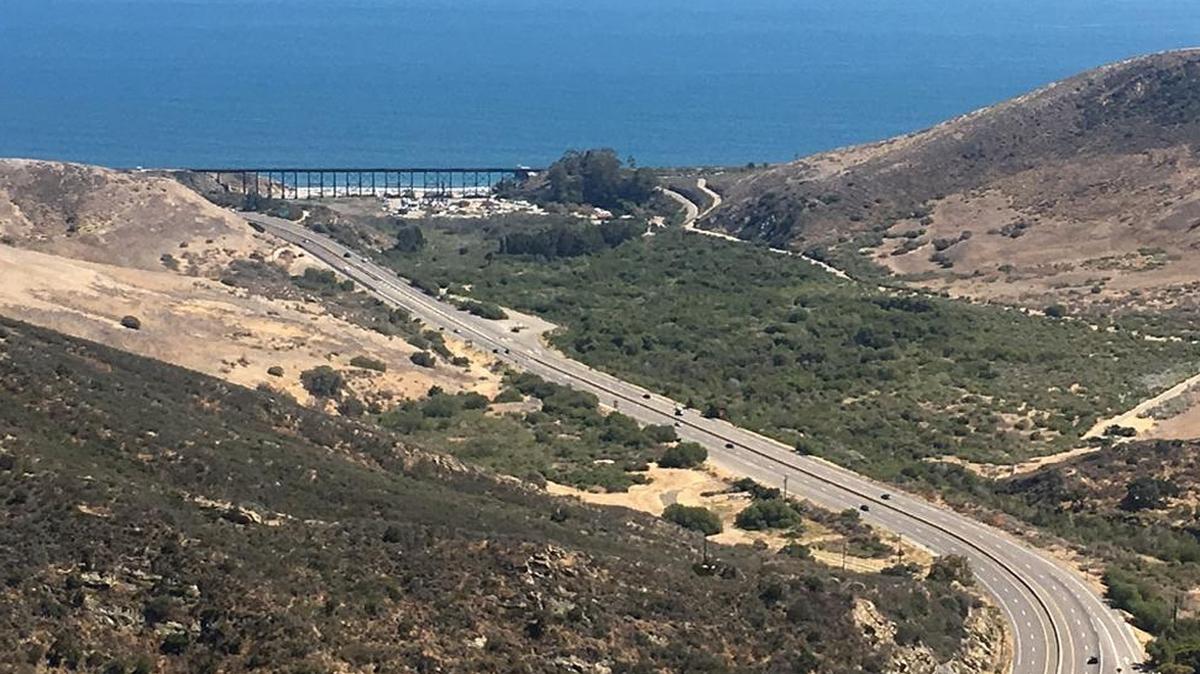 Highway 101 at the Gaviota Curve is near the northern terminus of the newly designated Gaviota Coast State Scenic Highway.