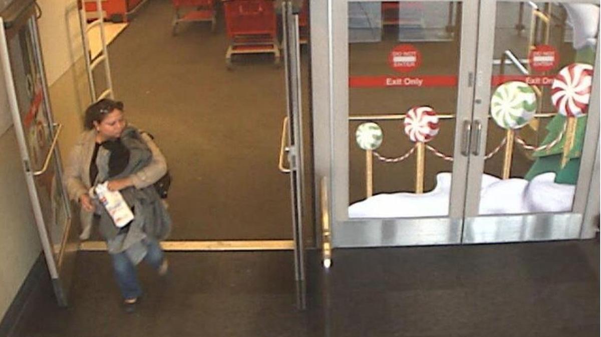 Target security footage shows a woman police believe took a bag of rings dropped by another customer. The woman turned the rings in and no criminal charges are being filed.