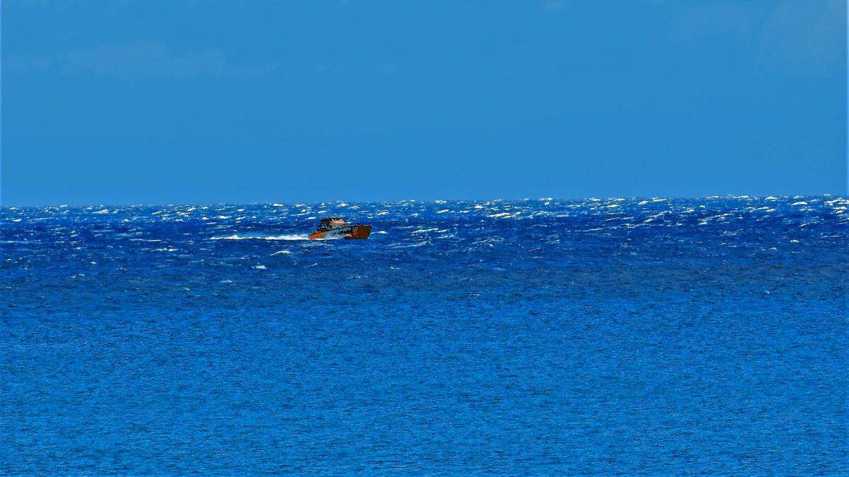 Trade winds blow off the Hawaiian Islands.