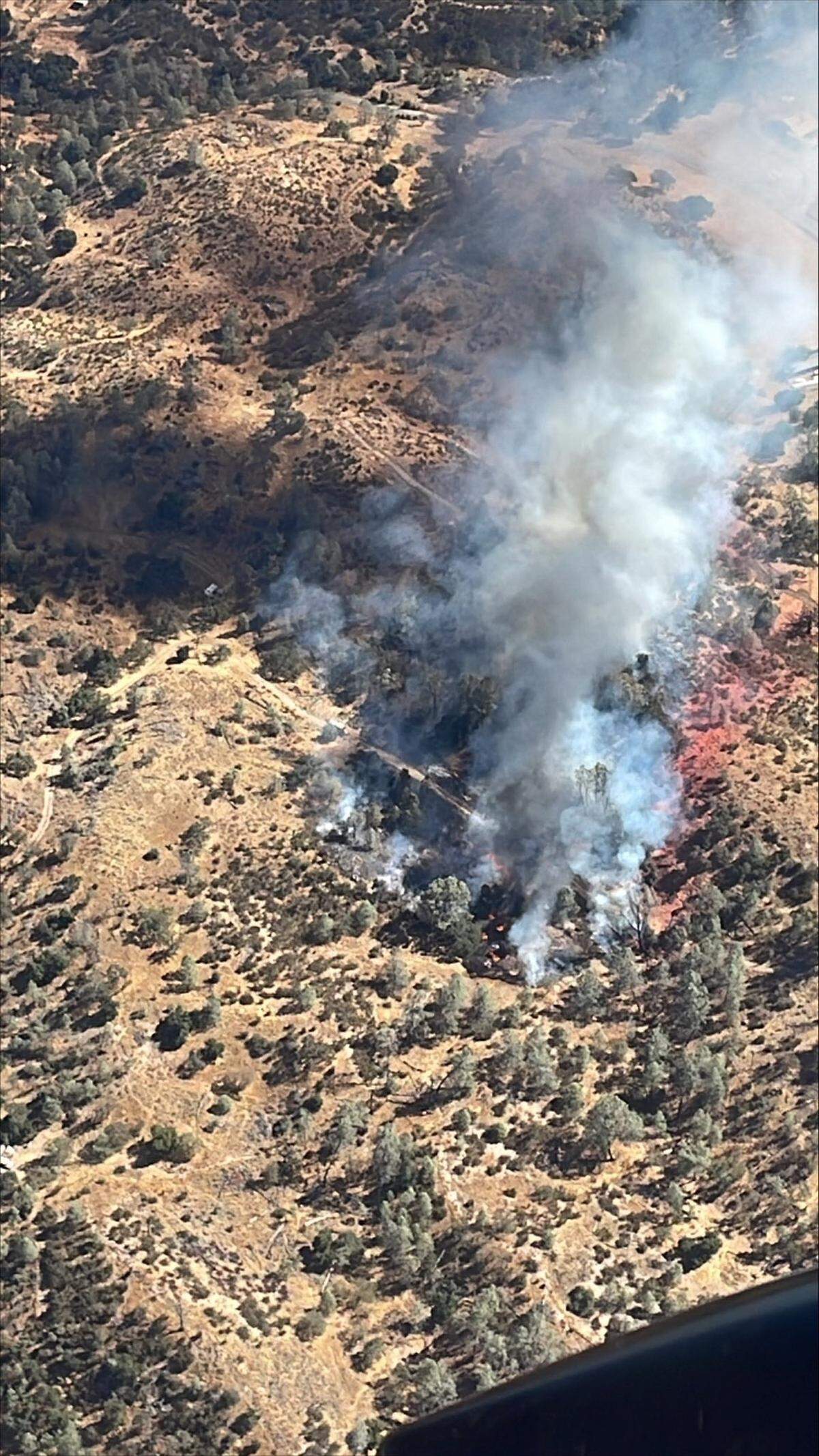 Cal Fire battled the so-called Snake Fire in eastern San Luis Obispo County on Oct. 17, 2024.