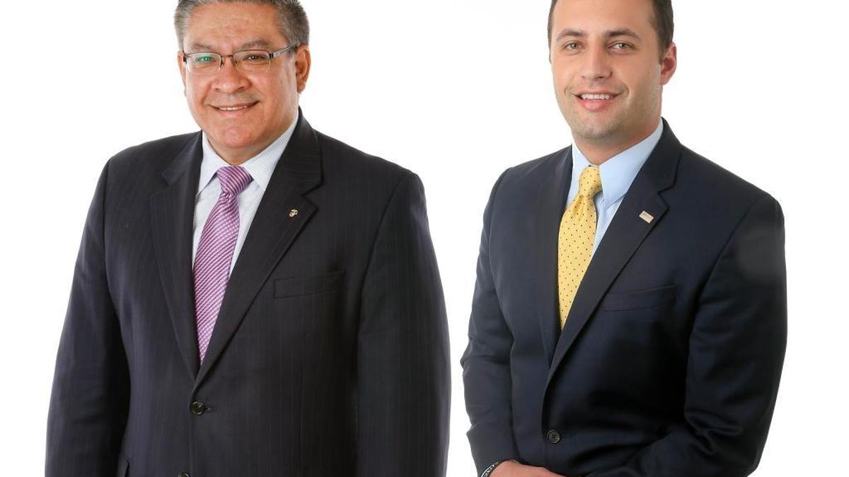 Democrat Salad Carbajal, left, and Republican Justin Fareed are competing to succeed Lois Capps for the 24th District congressional seat.