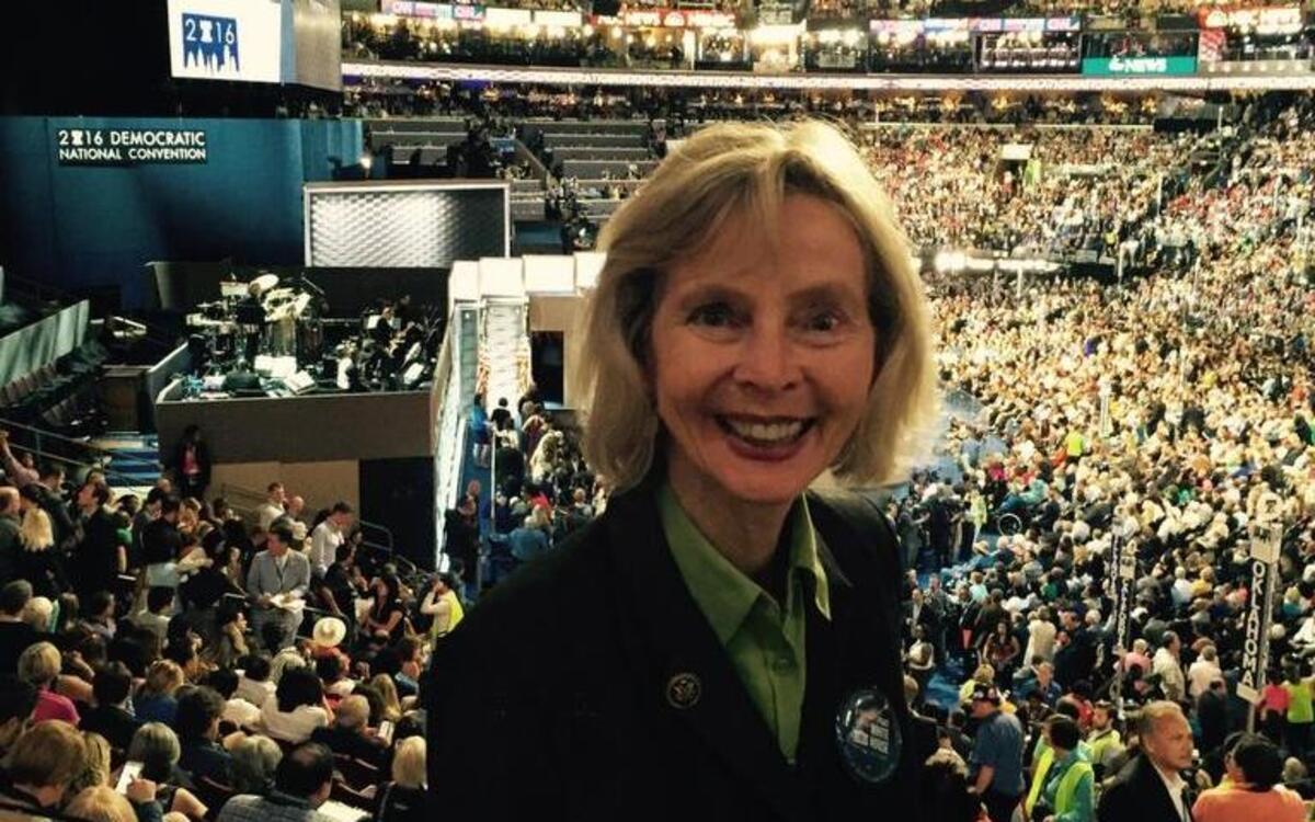 U.S. Rep. Lois Capps at the Democratic National Convention in Philadelphia. Capps represents the 24th District that includes San Luis Obispo County.