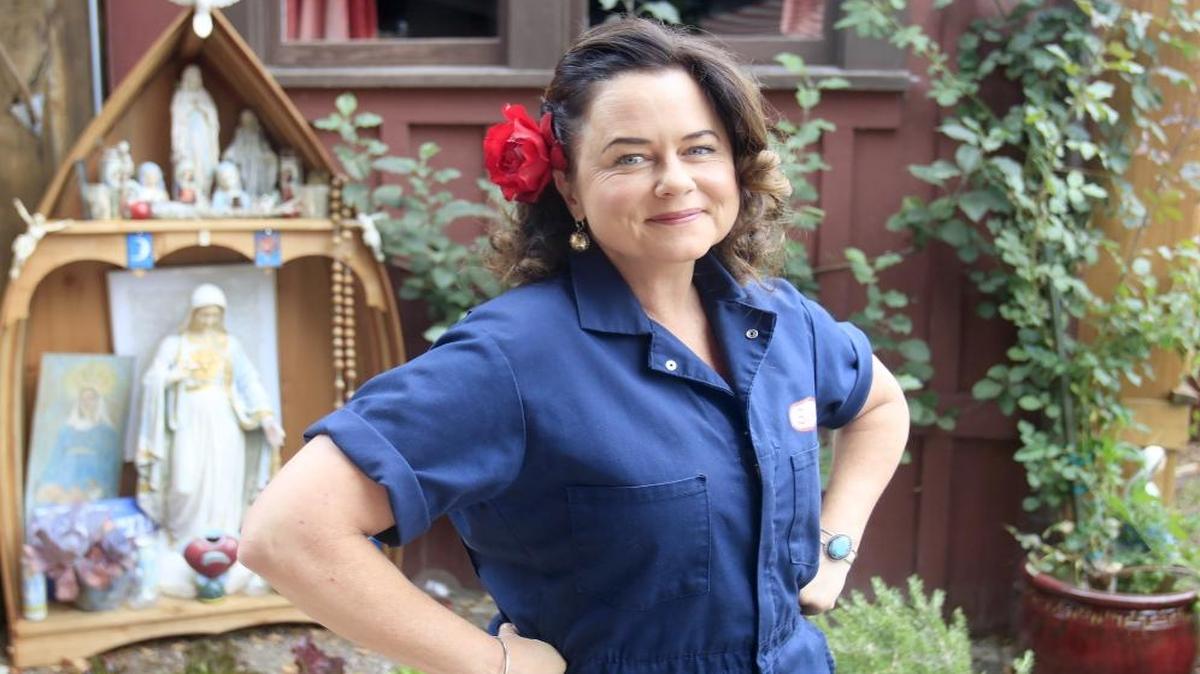 Heidi Harmon, shown at her San Luis Obispo home, chose an unconventional route to her first Democratic convention. On Sunday, she left on a cross-country road trip with a group of activists including actresses Shailene Woodley and Rosario Dawson. The idea, she said, is to try to build on the political movement the Bernie Sanders campaign inspired.