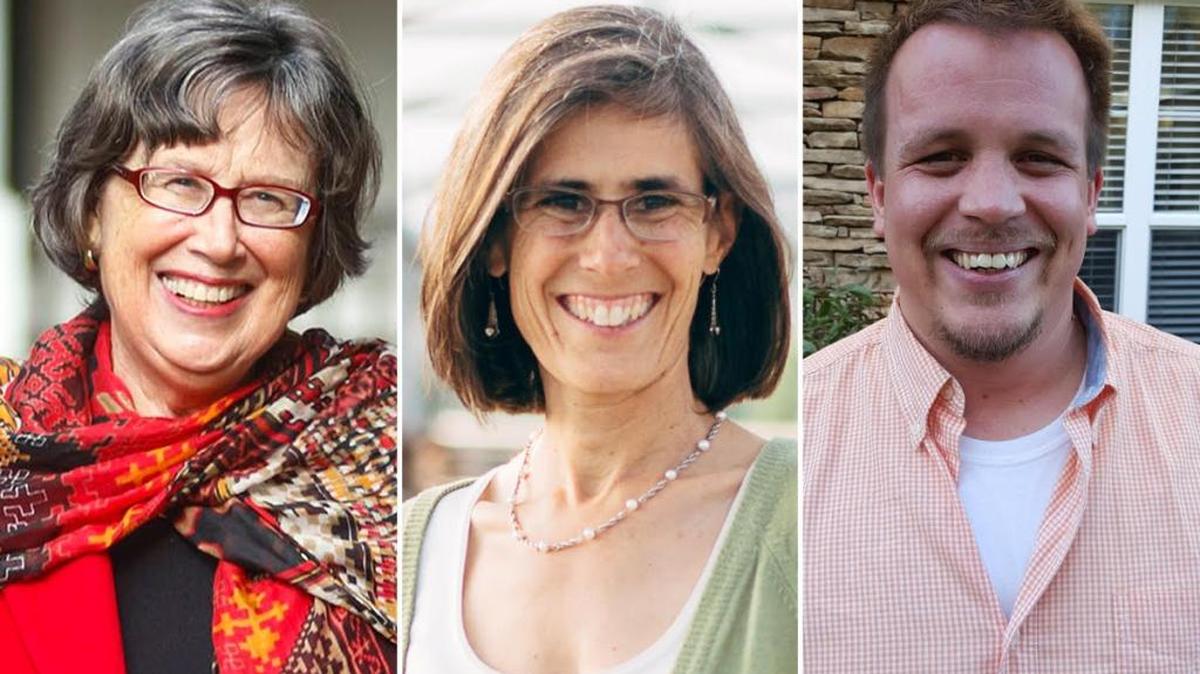 The November election in San Luis Obispo is already taking shape. Mayor Jan Marx, left, plans to run for re-election; while two newcomers, Andy Pease, center, and Brett Strickland have declared their intention to run for two City Council seats.