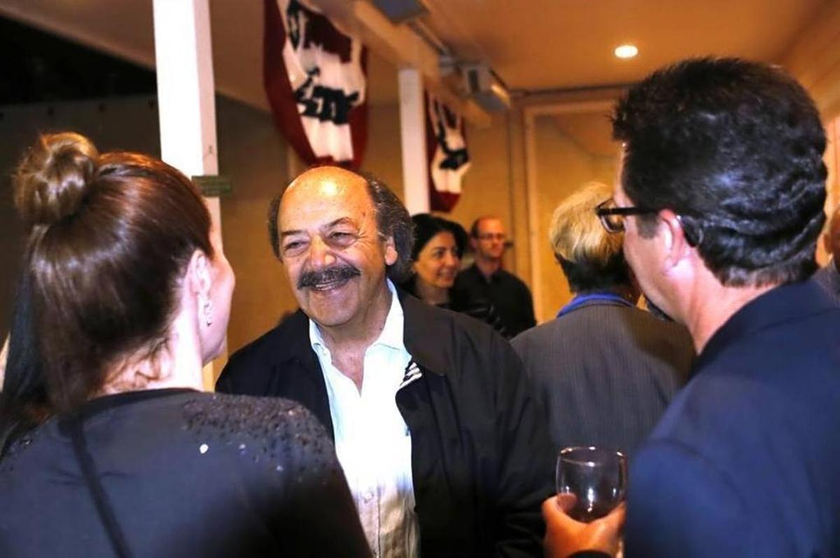 Katcho Achadjian talks to supporters while watching election night returns at a party in Arroyo Grande for his 2016 congressional primary campaign. Achadjian lost to Justin Fareed, who would go on to lose to Salud Carbajal in the race to succeed Lois Capps.