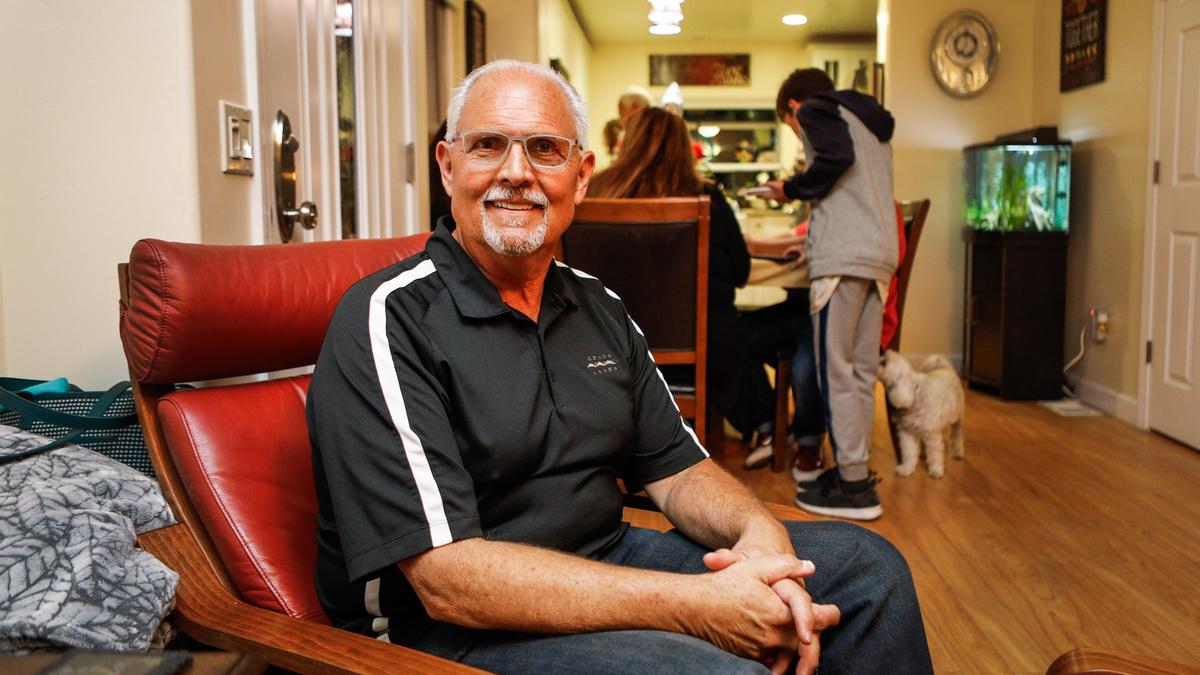 John Headding, a Morro Bay City Council incumbent seeking his first election as mayor, attends a Morro Bay election night party. He was supported by advocates of the planned new sewage treatment plant location.