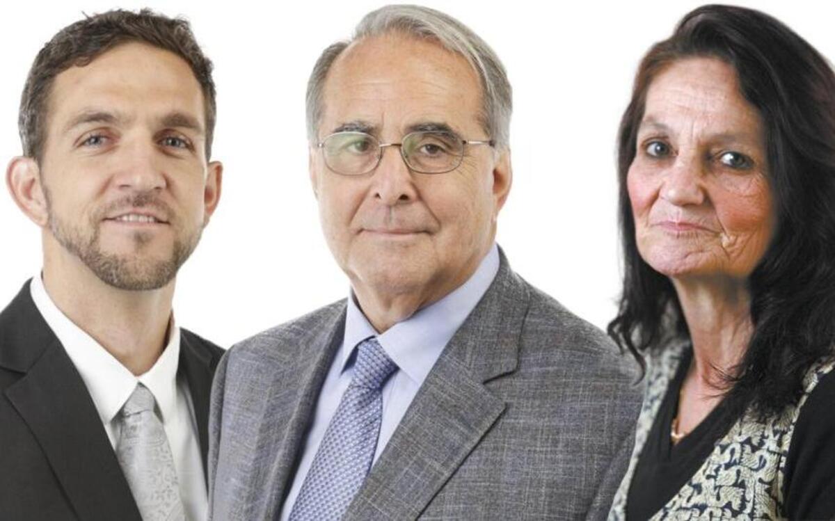 Incumbent Atascadero mayor Tom O’Malley faces challengers Ann Ketcherside, right, and Nicholas Mattson, left, for the two-year mayoral seat.