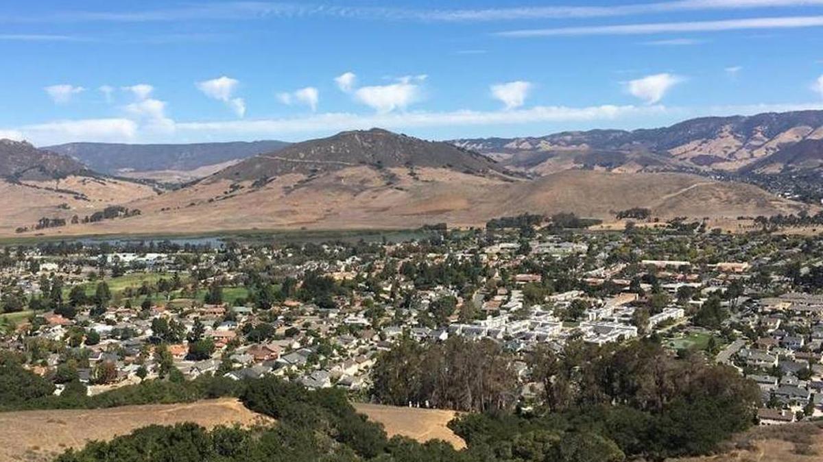 A view of San Luis Obispo from the Irish Hills.