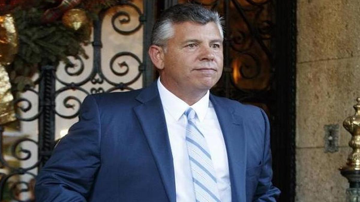 Former California Lt. Gov. Abel Maldonado leaves Mar-a-Lago after meetings with President-elect Donald Trump and his transition team on Wednesday, Dec. 28, 2016, in Palm Beach, Fla.