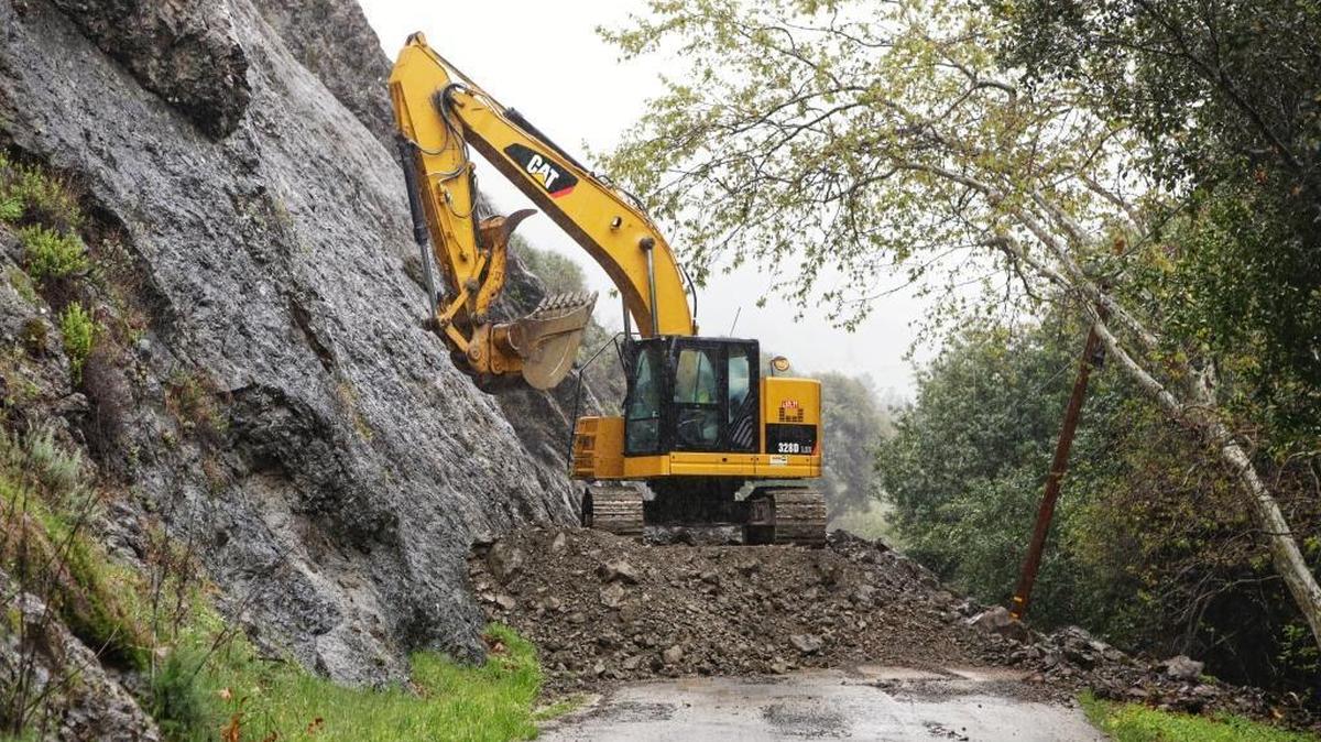 A rockslide on Santa Rosa Creek Road closed the road between Highway 46 and near Cambria last March.