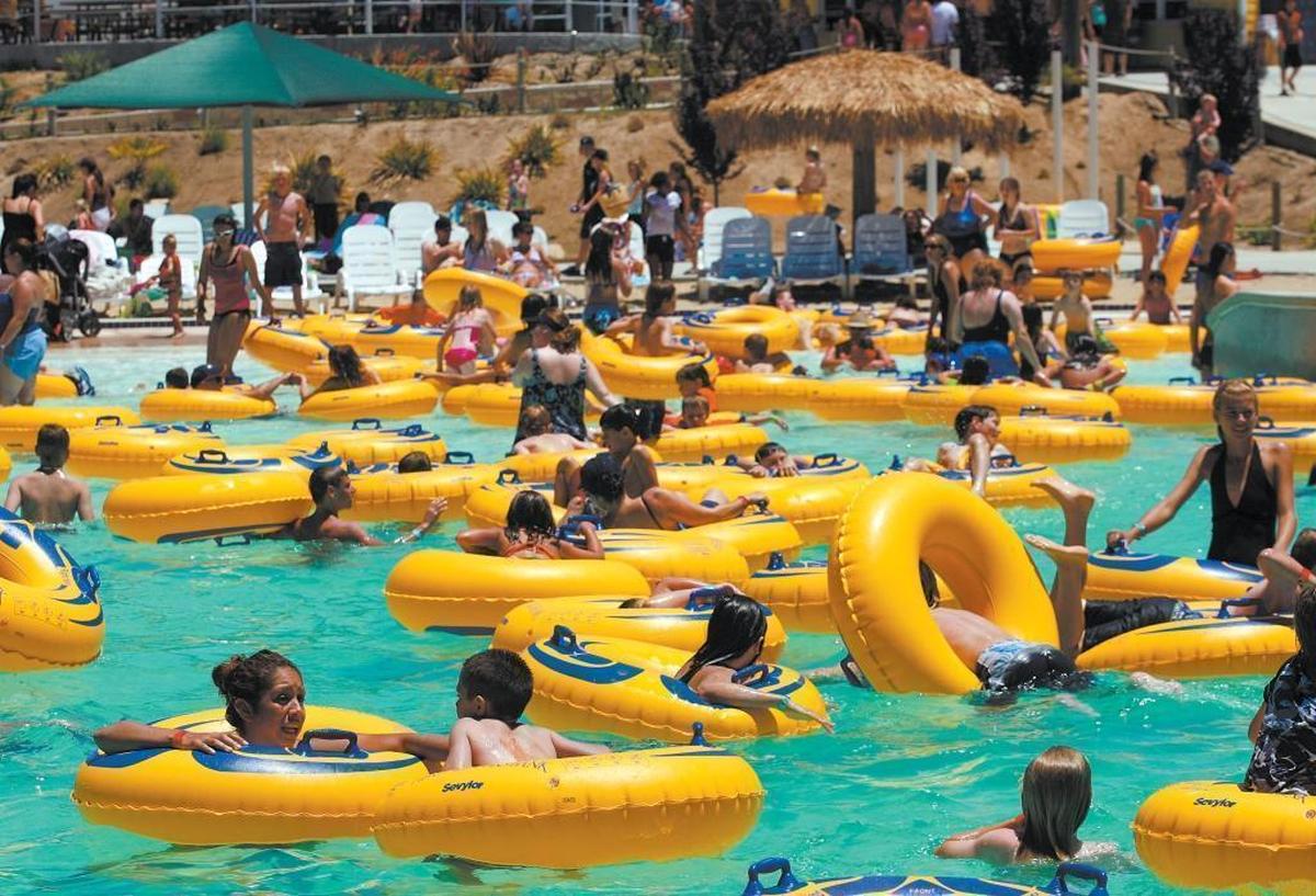 Swimmers at the Ravine Waterpark in Paso Robles.