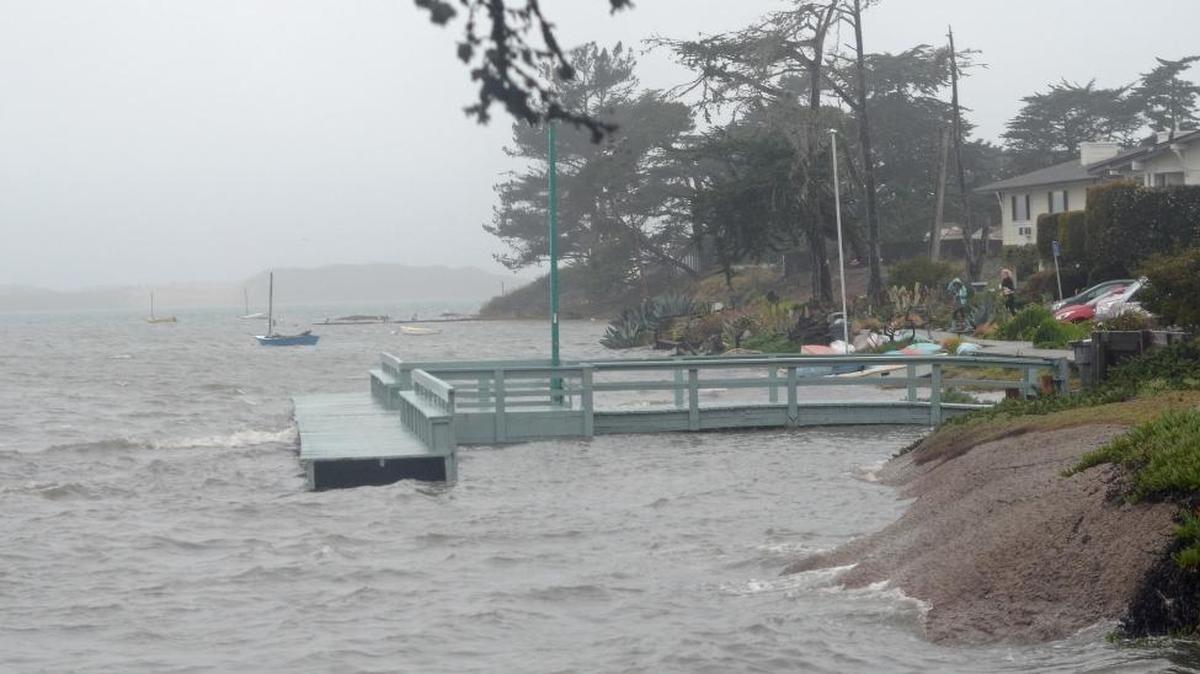 Baywood Park Pier during last week’s storm at high tide. With El Niño-driven storms, this could be a common sight this winter.