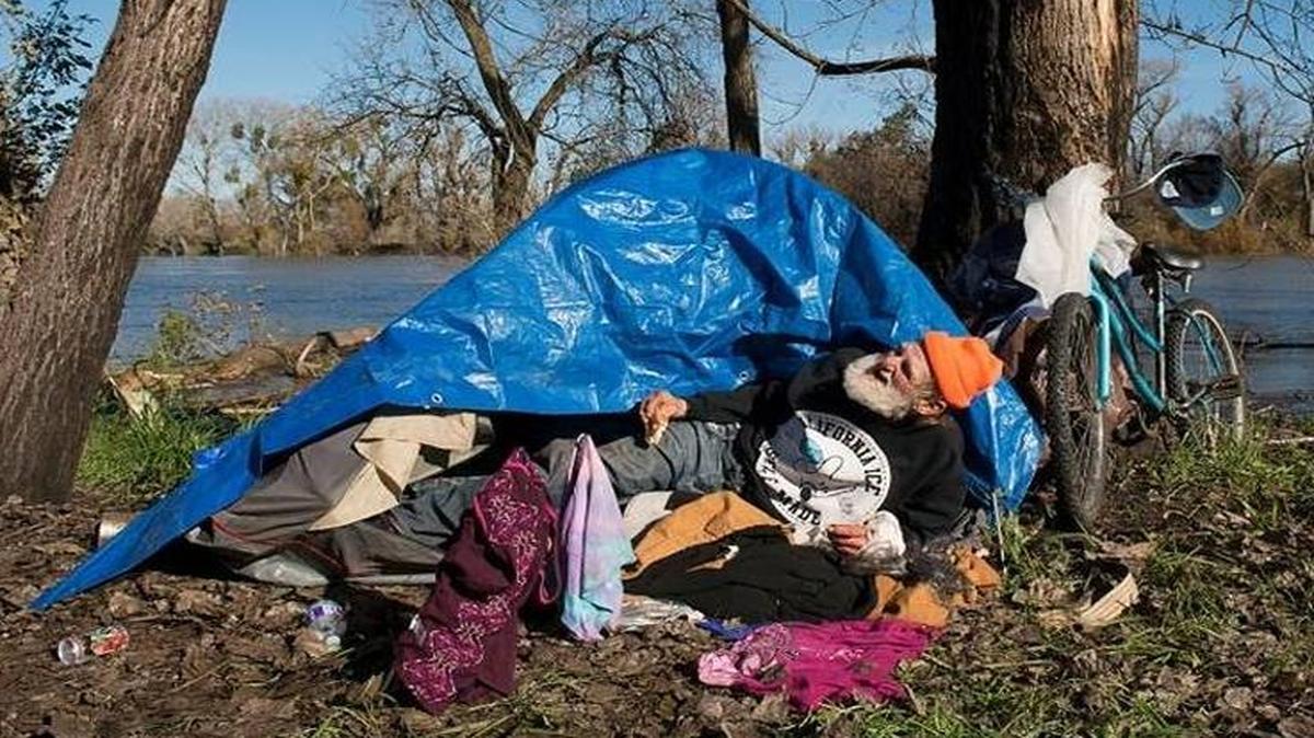 Danny Rasmussen, 69, has lived along the American River for 15 years. Sacramento is on the verge of implementing a new plan to address homelessness, although it would depend heavily on uncertain pools of federal funding.