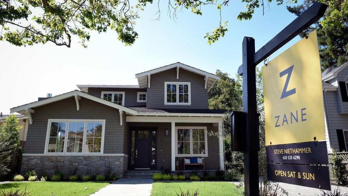 A California ballot initiative proposes giving seniors a property tax break when they buy multi-million-dollar homes like this one in Palo Alto.