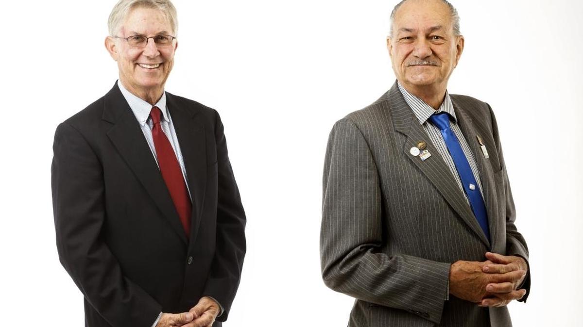 Paso Robles City Council candidates Steve Gregory, left, and Fred Strong.