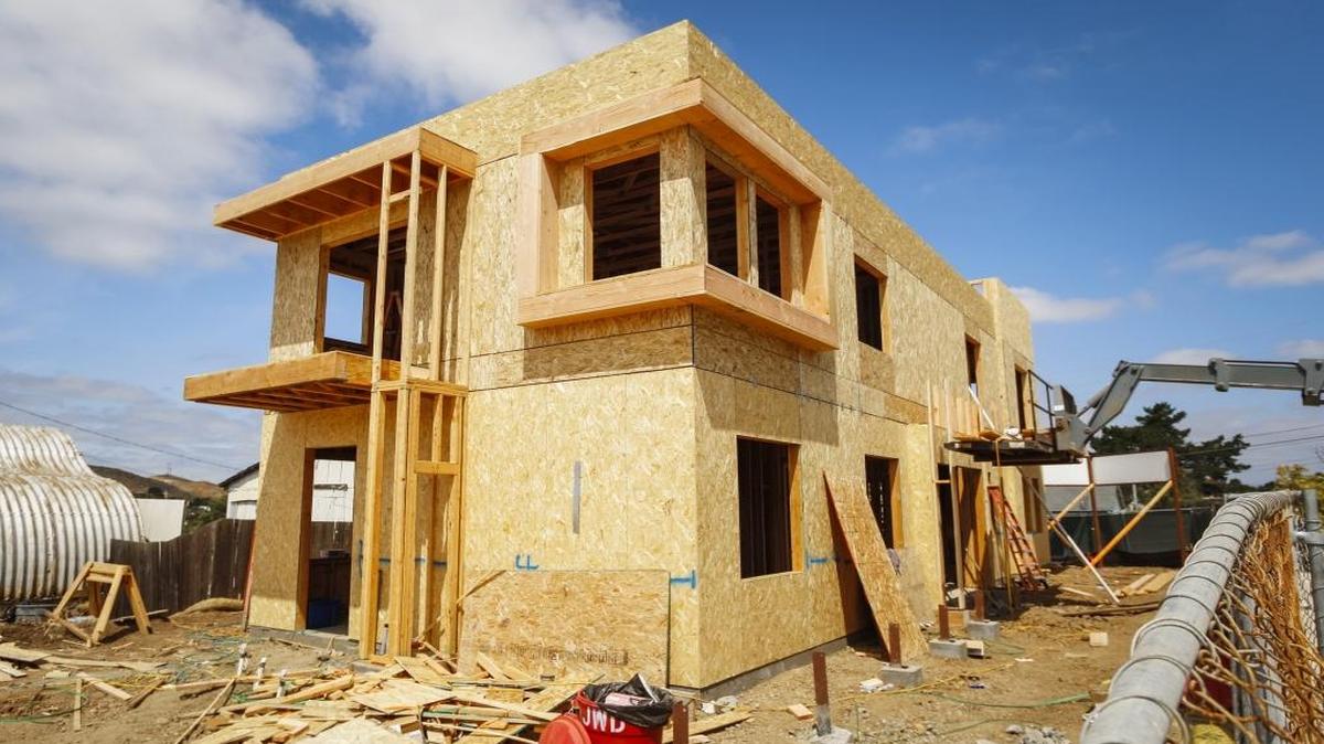 Opponents of Measure B-17 fear the future of affordable housing projects, like this one on Humbert Avenue, could be in jeopardy if the initiative passes.