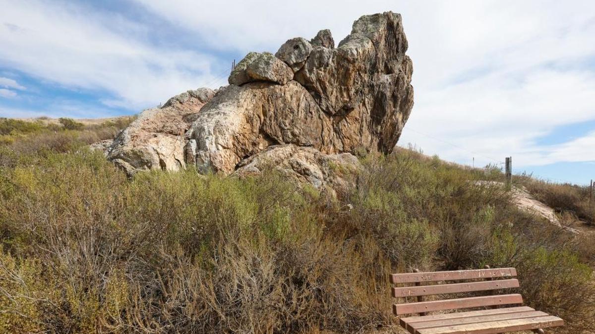 Eagle Rock is mostly on the Camp San Luis Obispo side of the fence but a trail leads there from El Chorro Regional Park. Naming the park after the rock is one proposed idea.