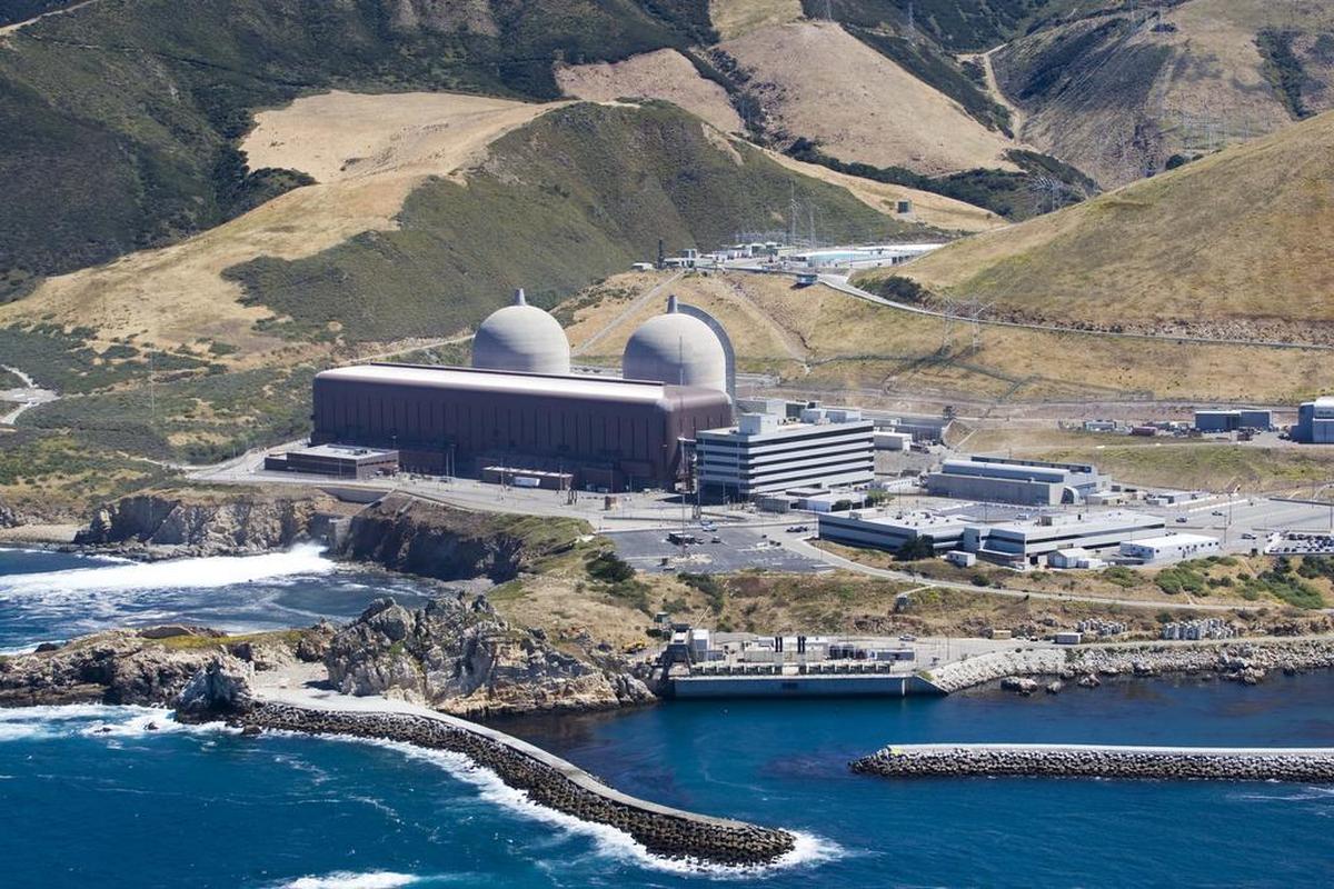 This aerial photo taken June 20, 2010, shows the Diablo Canyon nuclear power plant in Avila Beach.