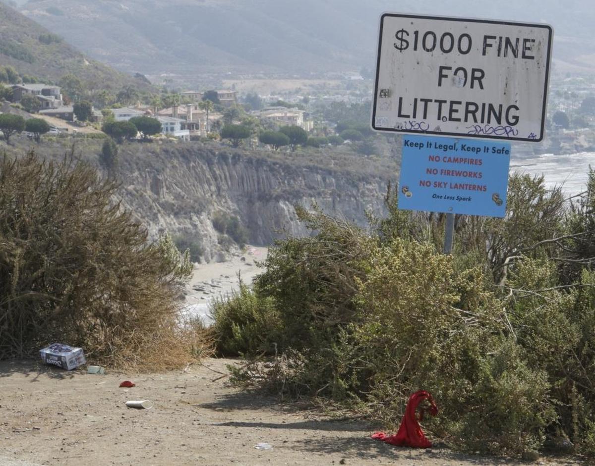 Litter, graffiti and vandalism are common sights at Pirate’s Cove; county officials have been debating how to deal with the problem.
