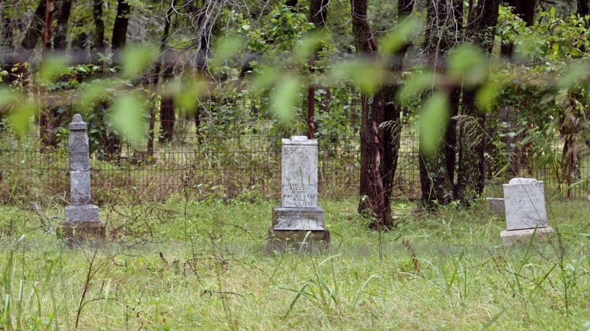 A cemetery in Flower Mound, Texas.