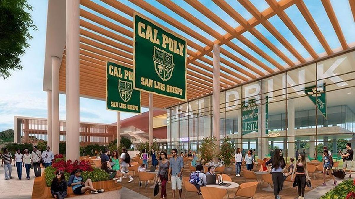 A rendering shows shows how the exterior of the University Union expansion would have looked. The proposal was rejected by students this week.